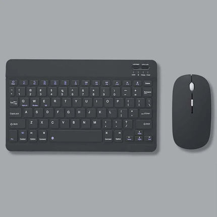 With Bluetooth Keyboard Mouse For Tablet Pc 78Key 10inch Rechargeable Wireless Keyboard 1200dpi Mice Set Combo For - product