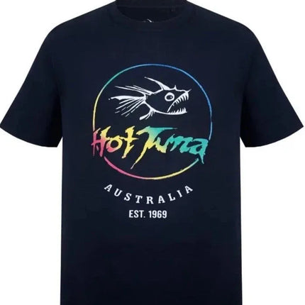 Genuine Hot Tuna Men’s T Shirt Crew Black Short Sleeve Surfing Tee Beach Surf