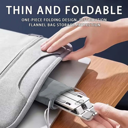 6‑Level Adjustable Laptop Stand - Foldable & Portable Design for 8‑14" Laptops & Tablets, Enhanced Ventilation & Heat Management