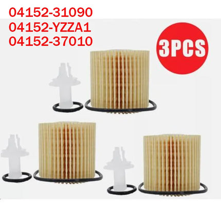 3PCS Engine Oil Filter 04152-YZZA1 04152-0V010 for Toyota Scion For Lexus Camry Sena Highlander Crown RAV4 Car