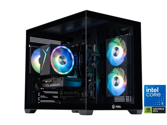 ABS Flux II Aqua Prebuilt Gaming PC - Windows 11 - Intel Core 5 120 - GeForce RTX 5060 8GB - DLSS 4