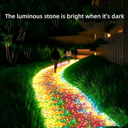 10000Pcs Luminous Stones Fish Tank Aquarium Ornament Glow In The Dark Pebbles Outdoor Yard Lawn Path Walkways Decorations