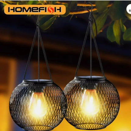 Solar Lantern Outdoor  Upgraded Solar Lights for Exterior Decorative Hanging Lights Waterproof Solar Lanterns
