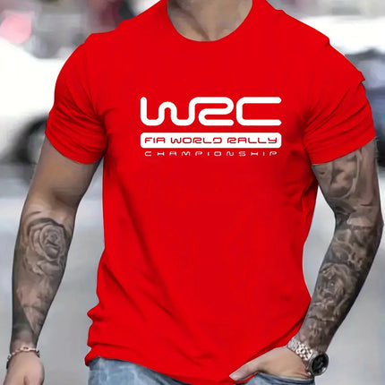 Men's summer  pure cotton fashionable casual sports loose letter pattern printed round neck short sleeved T-shirt top