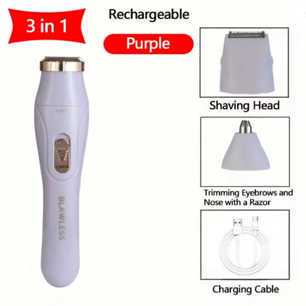 Electric Hair Trimmers for Women Waterproof Razor Painless Private Body Hair Removal Device shaver Bikini Arm Leg Face Shaving