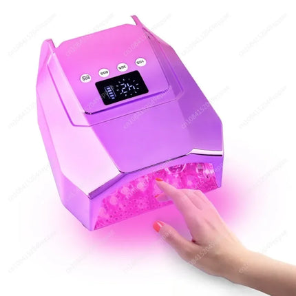 For Salons Home Use 98W Rechargeable LED UV Cordless Battery Professional Light With 4 Timers Fast Curing Nail Lamp