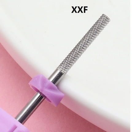 1Pcs Safety Nail Drill Bits,3/32" Tungsten Carbide Cuticle Drill Bits,Two Way Rotate For Nail Bed File Dead Skin Nail Prepare Cl