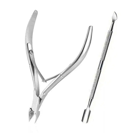 Nail Professional Stainless Steel Nail Cutter Scissor Nippers Muti Function Cuticle Pusher Remover Nail Care Manicure Tools Kits