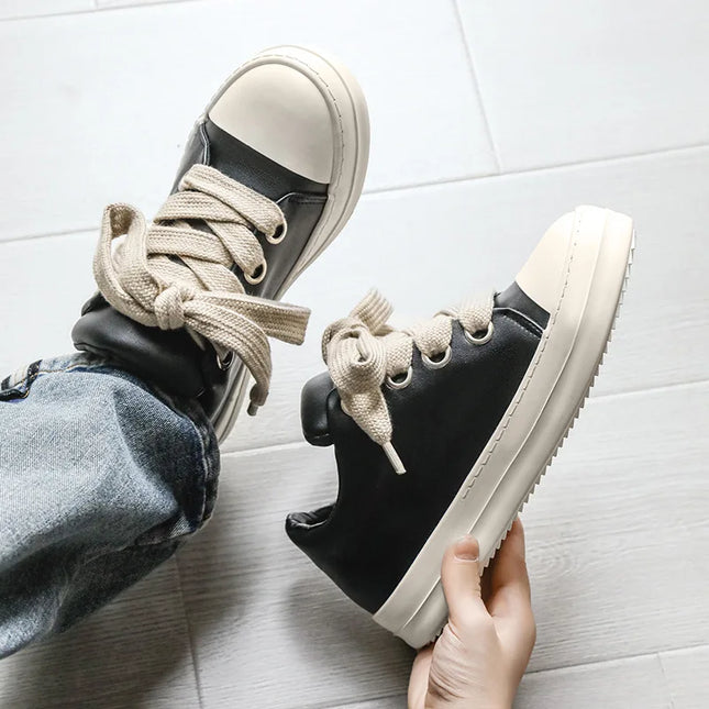 New Designer Men's Parkour Shoes Breathable Comfortable Casual Sneakers Low-top Height-enhancing Vulcanized Shoe Tenis Masculino