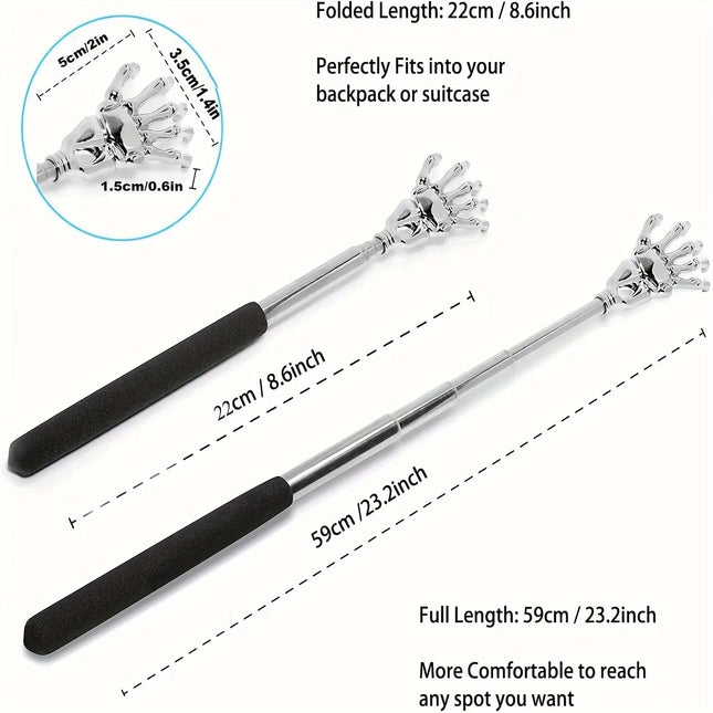 Portable Extendable Back Scratcher Stainless Steel Telescoping Back Scratcher For Both Human And Pets Extendable - product im