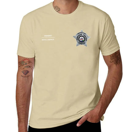Chicago Pd Sergeant Hank Voight Intelligence Badge Vestt T-Shirt blanks mens funny t shirts