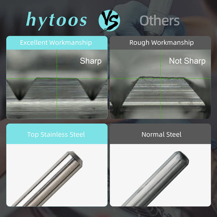 HYTOOS Safety Nail Drill Bits 13mm Barrel Dust Proof D4S Right-handed Carbide Drill Bits for Nails Electric Manicure Drills Tool
