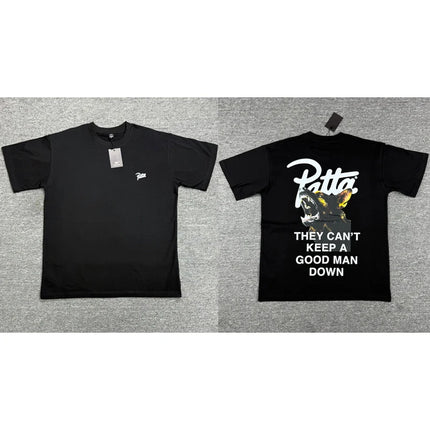 New Patta Tee Short Sleeve Men's Women's Loose Fashion Letter Print Pattern T-shirt High Quality Cotton PATTA Tops