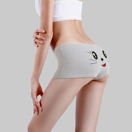 Panties cotton boxer women underwear Safety female panty print lingerie ladies girls intimate woman 5 Pcs/Lot