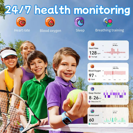 2026 New Children Smart Watch Alarm Clock LED Flashlight Waterproof Kids smart watch learn  Puzzle Games Smartwatch Girls boy