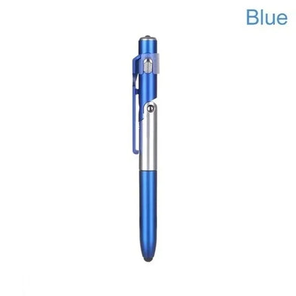 4 In 1 Multifunction Ballpoint Pen with LED Light Fold Phone Holder Night Read Writing Pencil Office School - product image f
