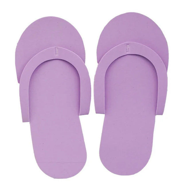 12/24/36 Pares Color Aleatorio Zapatillas Desechables de Espuma Para Hombres y Mujeres, Para Salón, Spa, Hotel, Pedicura, Sandalia, Chancla