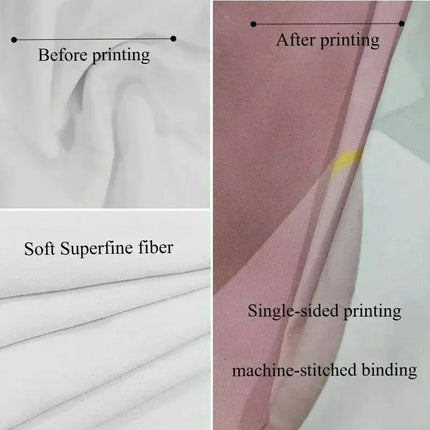 More Amor Por Favor Striped Beach Towel - Pink & White Vertical Stripe Microfiber Bath Sheet for Poolside Romance