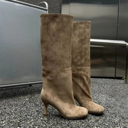 2026 Autumn and Winter New High Heels Four Seasons High Top Knight Boots