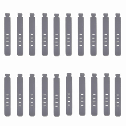 20/12/4PCS Cable Ties Cord Organizer Management Silicone Wire Holder Straps Zip Clips Reusable Tie Wraps Keeperwinder Rubber