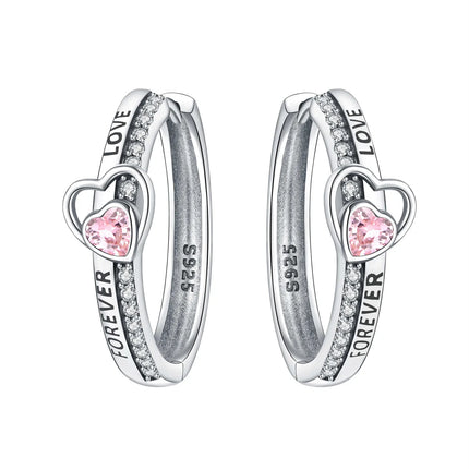 925 Sterling Silver Star Moon Heart Shape Earrings Jewelry Versatile Hoop Earrings For Women Jewelry Fine Birthday Party Gifts