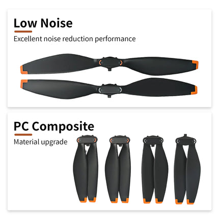 2 Pair Low Noise Propellers for DJI Mini 5 Pro Drone Propeller Replacement Parts Lightweight Quick-Release Propeller Accessories