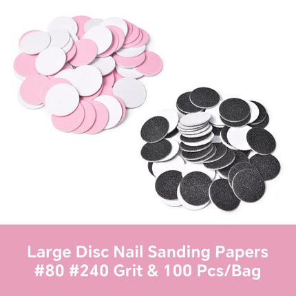 Dead Skin Replaceable Sanding Paper Set for Manicure Pedicure With Metal Disc Nail Drill Bit Calluses Removal Foot Care Tool Acc
