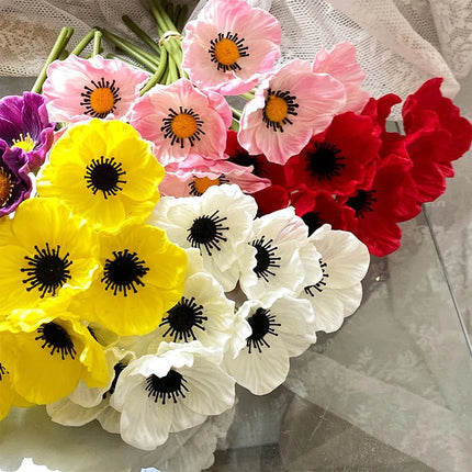 Red Poppy Flowers - artificial flowers for bouquets (photo 2 of 7)