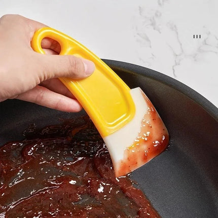 Cleaning Spatula Kitchen Scraper Soft Blade Scraper Brush Dirty Pan Pot Dishes Cleaner Tools Cooking Baking Tool - product im