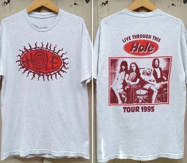 Camiseta vintage de verano para hombre 2026, algodón transpirable con agujeros, cuello redondo, ropa urbana, manga corta, talla grande