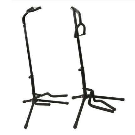 Universal Portable Guitar Stand - Collapsible Single Tripod with Safety Lock Compact Design for Travel