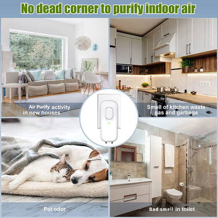 Mini Air Purifier For Home, Plug-in Negative Ion Generator  House Odor Eliminator Cleaner EU/UK/US Plug