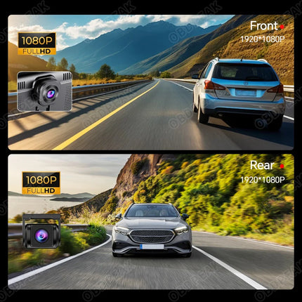 K60 Pro Rearview DVR Android 14 DashCam Wireless CarPlay Android Auto Dual Lens 1080P Video Recorder GPS Navigation WIFI Reverse