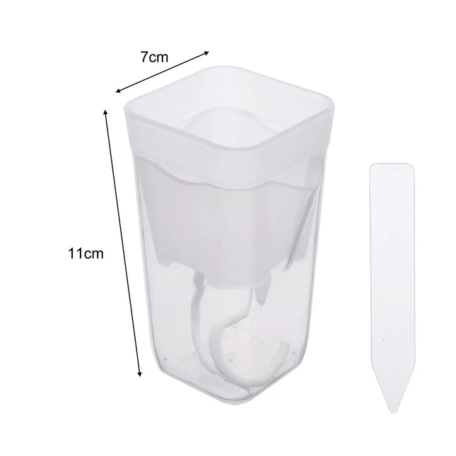 Transparent Flower Plant Pot Self Watering Planter Drainage Holes Seedling Propagation Container - product image 7