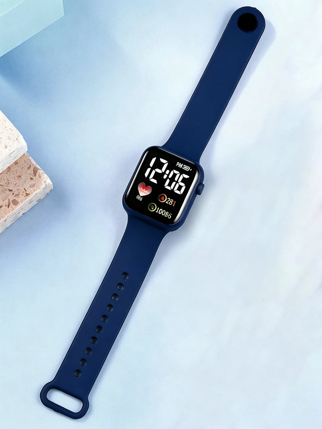 Square LED Kids Watch with Flower Accessory - image 2