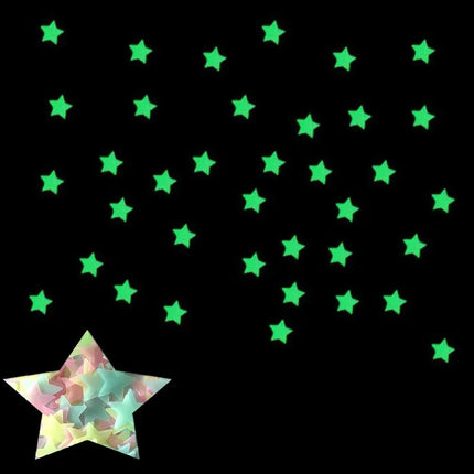 100pcs Fluorescent Glow In The Dark Stars Wall Stickers For Kids Rooms Decoration Livingroom Baby Bedroom Ceiling - product i