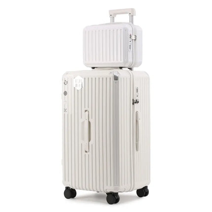 Ultra-Large Capacity Thickened Suitcase Set ABS+PC Material Trolley Case  USB Charging Interface Universal Wheels Luggage