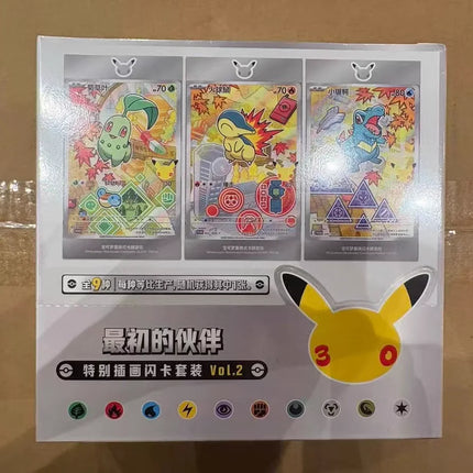 In Stock Original Pokemon PTCG Card First Partner SIR Set Vol.1 Vol.2 SV16.0 30th Anniversary Celebration Collectible Cards Toy