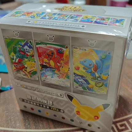Genuine Pokemon Trading Card Ptcg 30th Anniversary Celebration Gem Pack Simplified Chinese Version Pkm Collection For Fans Gifts