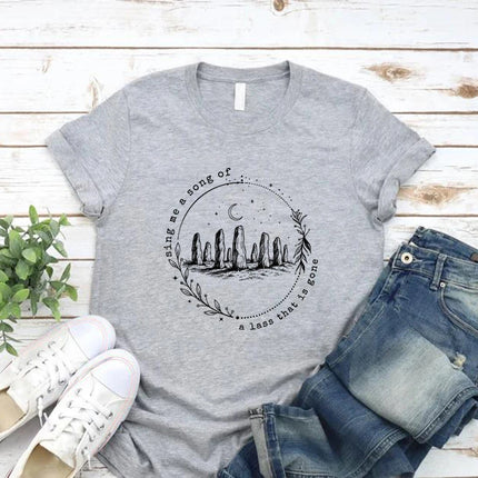 Sing Me A Song Shirt Outlander T-shirt Sassenach Fraser's Ridge Tee Women Short Sleeve T-Shirts Casual Graphic Women Clothing