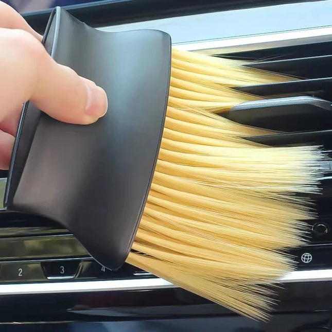 Car Interior Sweeping Dust Soft Brush Car Wash Tool Artifact Car Interior Gap Dust Brush Air Outlet Cleaning Brush - product