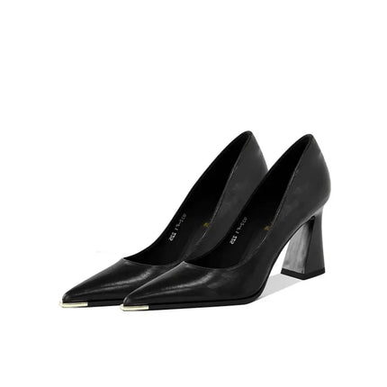 New Retro Pointed Toe High Heels Women's 2025 Spring and Autumn New Versatile Professional Single Shoes