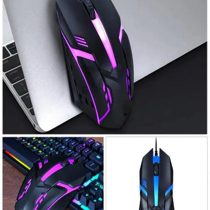 PC ITLY M01 Sports LED Luminous Backlit USB Wired Gaming Mouse for Desktop PC Laptop Office Computer Gaming Mouse - product i