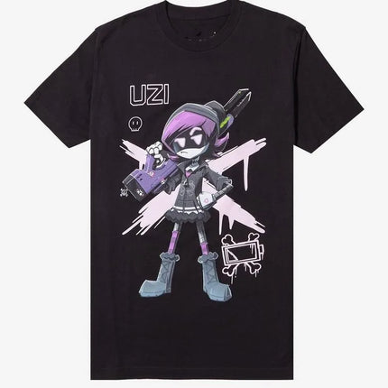 Harajuku Retro Casual Streetwear Murder Drones Uzi Heavyweight T-Shirt Cartoon Retro Punk Cotton Printed Short-sleeved Unisex