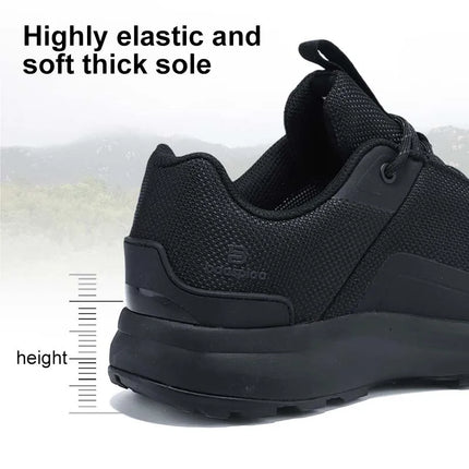Baasploa Men Hiking Shoes New Comfort Climbing Outdoor Sneakers Trekking Non-Slip Wear Resistant Walking Shoes Male Lace-Up