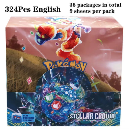 2025 324Pcs Pokemon Cards Sun & Moon  Evolutions Unified SHINING Booster Box Collectible Tradiner Card Game toy for children ﻿