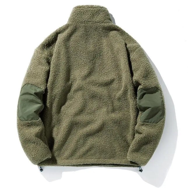 Neue Mode Herren Winter Fleece Warme Pullover Jacken Half Cardigan Mäntel Qualität Männlich Loose Sports Casual Mantel Sweatshirts Größe 5