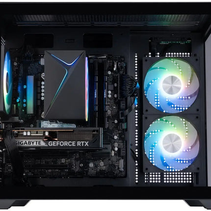 ABS Flux II Aqua Prebuilt Gaming PC - Windows 11 - Intel Core 5 120 - GeForce RTX 5060 8GB - DLSS 4 - 32GB DDR4 - 1TB NVMe SSD