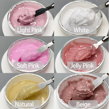 Jillnails Jelly Gel Nails Builder UV Gel 50g for Nail Extension Hard Soft Cream UV Led 50ml