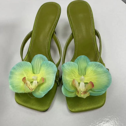 2026 New Women's Shoes Fashion Flower High Heeled Sandals for Woman Exquisite Model Casual Shoes Designer Shoes Zapatos De Mujer